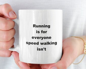 Laufbecher, Laufgeschenk, Speed Walking Becher, Running is for everyone Speed Walking Is not, Lustige Laufbecher, Geschenk für Läufer, Trail Läufer