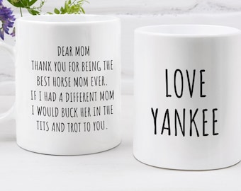 Personalized Horse Mug, Horse Gifts for Women, Horse Mom Gift, Horse Lover, Horse Whisperer, Funny Horse Gift for Mom, Custom Horse Mug