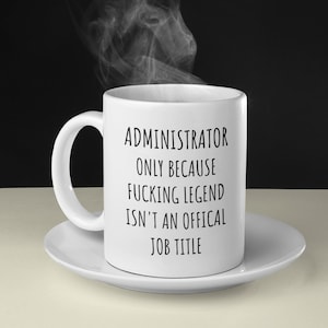 Lustige Administrator Tasse, Administrator Assistent, Sarcastic Admin Geschenk, Administrator Assistent Geschenk, Schuladministrator, Systemadministrator, Neuer Admin