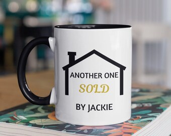 Personalized Real Estate Agent Mug, Real Estate Agent, Gift for Realtor, Closing Gift, Realtor Closing Gift, Agent Thank you, Woman Realtor