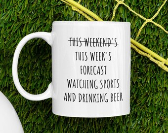 Funny Sports Mug, Sports Gifts, Gifts for Sports Lovers, Gifts for Sports Fans, Sporty Gift, Watching The Game, Watching Sports, Sports Fan