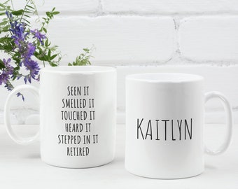Personalised Retired Nurse Mug, Funny Retired Nurse Gift, Nurse Retirement Gift, Retired Nurse Gift, Gifts For Nurses, Retired Nuse Gift