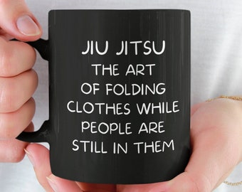 Personalized Jiu Jitsu Mug, Jiu Jitsu Gift, Brazilian Jiu Jitsu, Martial Arts Mug, Funny Jiu Jitsu Coffee Cup, MMA Mug, Gift For Husband