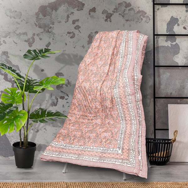 Block Printed Quilt Etsy