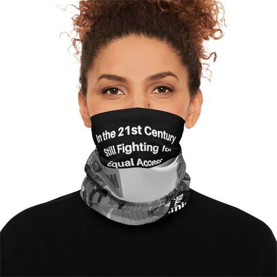Lightweight Neck Gaiter| Urban| Ethnic| Black owned shop| Neck Warmer| Gift| Birthday| Bandana| Mask| Black Awareness Neck Tube| Black Histo