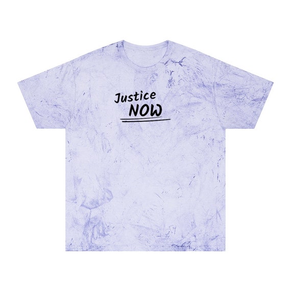 Justice Now Unisex Color Blast T-Shirt| Urban| Ethnic| Black owned shop| Adult T-shirt| Gift| Birthday| Tshirt| T shirt| Awareness T-shirt|