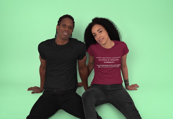Hispanic listed within Short Sleeve Tee| Urban| Ethnic| Black owned shop| Adult T-shirt| Gift| Birthday| Tshirt| T shirt| Awareness T-shirt|