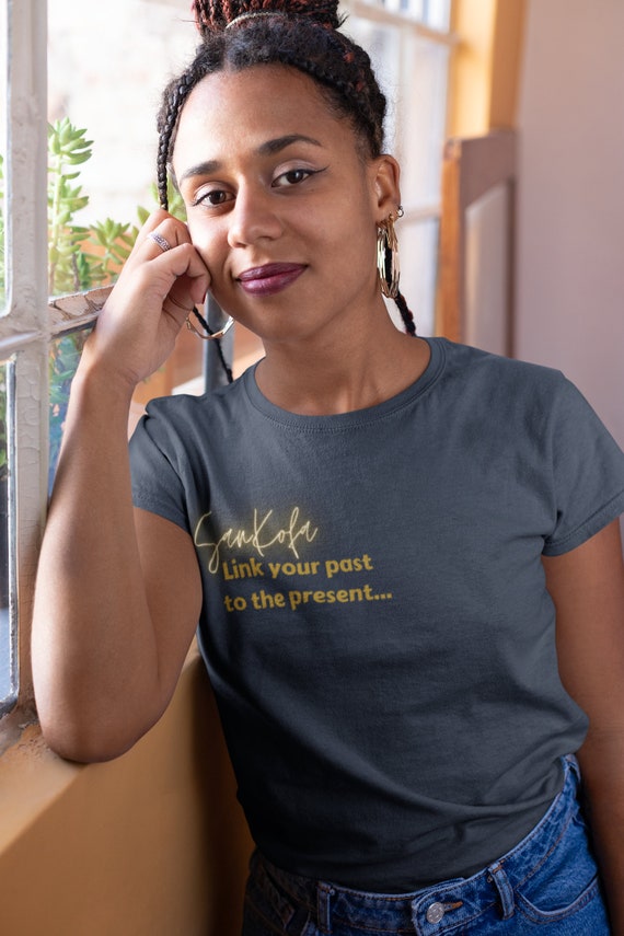 Sankofa Short Sleeve Tee| Urban| Ethnic| Black owned shop| Adult T-shirt| Gift| Birthday| Tshirt| T shirt| Awareness T-shirt| Tee| African A