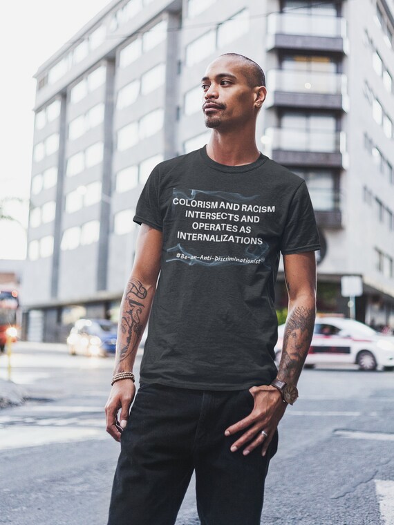 Colorism and Racism Short Sleeve Tee| Urban| Ethnic| Black owned shop| Adult T-shirt| Gift| Birthday| Tshirt| T shirt| Awareness T-shirt| Te