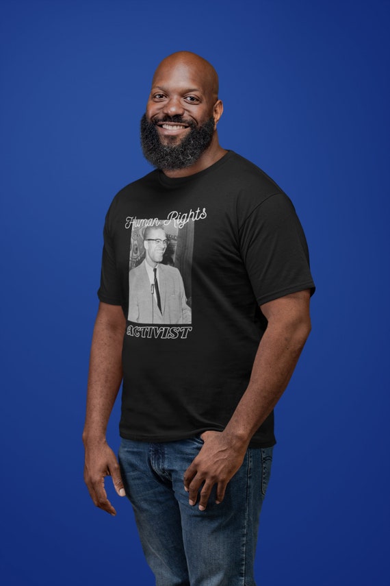 Malcolm X Short Sleeve Tee| Urban| Ethnic| Black owned shop| Adult T-shirt| Gift| Birthday| Tshirt| T shirt| Awareness T-shirt| Tee| African