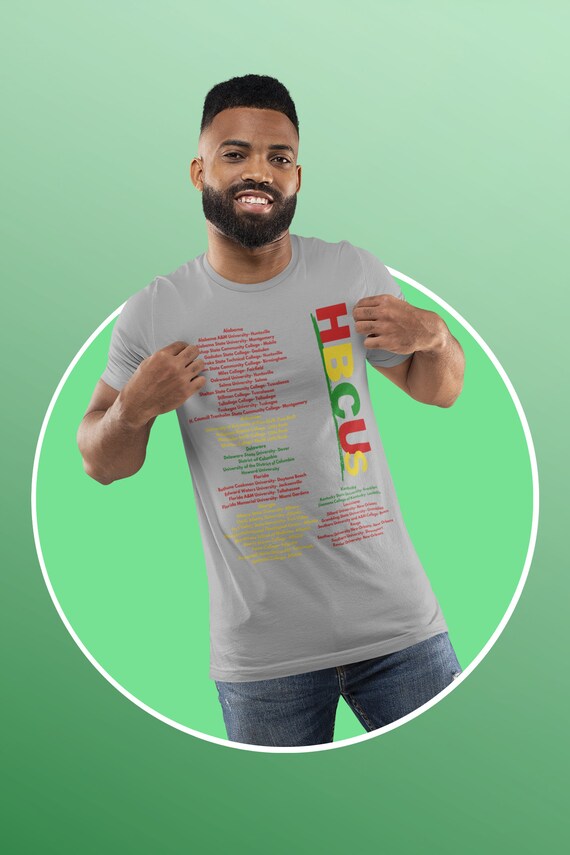 Red, Yellow, Green, HBCU Unisex Jersey Short Sleeve Tee| Black Owned Shop