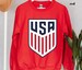 USA LogO Sweatshirt,  Qatar World Cup 2022 , USA National Team Hoodie , USA National Soccer Team, Us Flag, Champions  America Soccer Team 