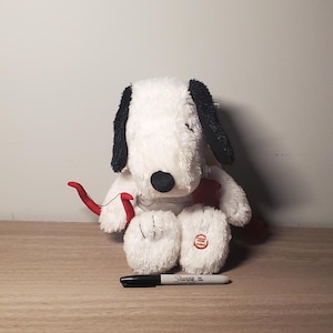 SNOOPY Beagle Plüsch Engel von HALLMARK Puppe Stoffig Lacht & Singt Flügel bewegen unbekannt Alter Niedliches weich und Flauschig Peanuts Bande Stofftier Spielzeug