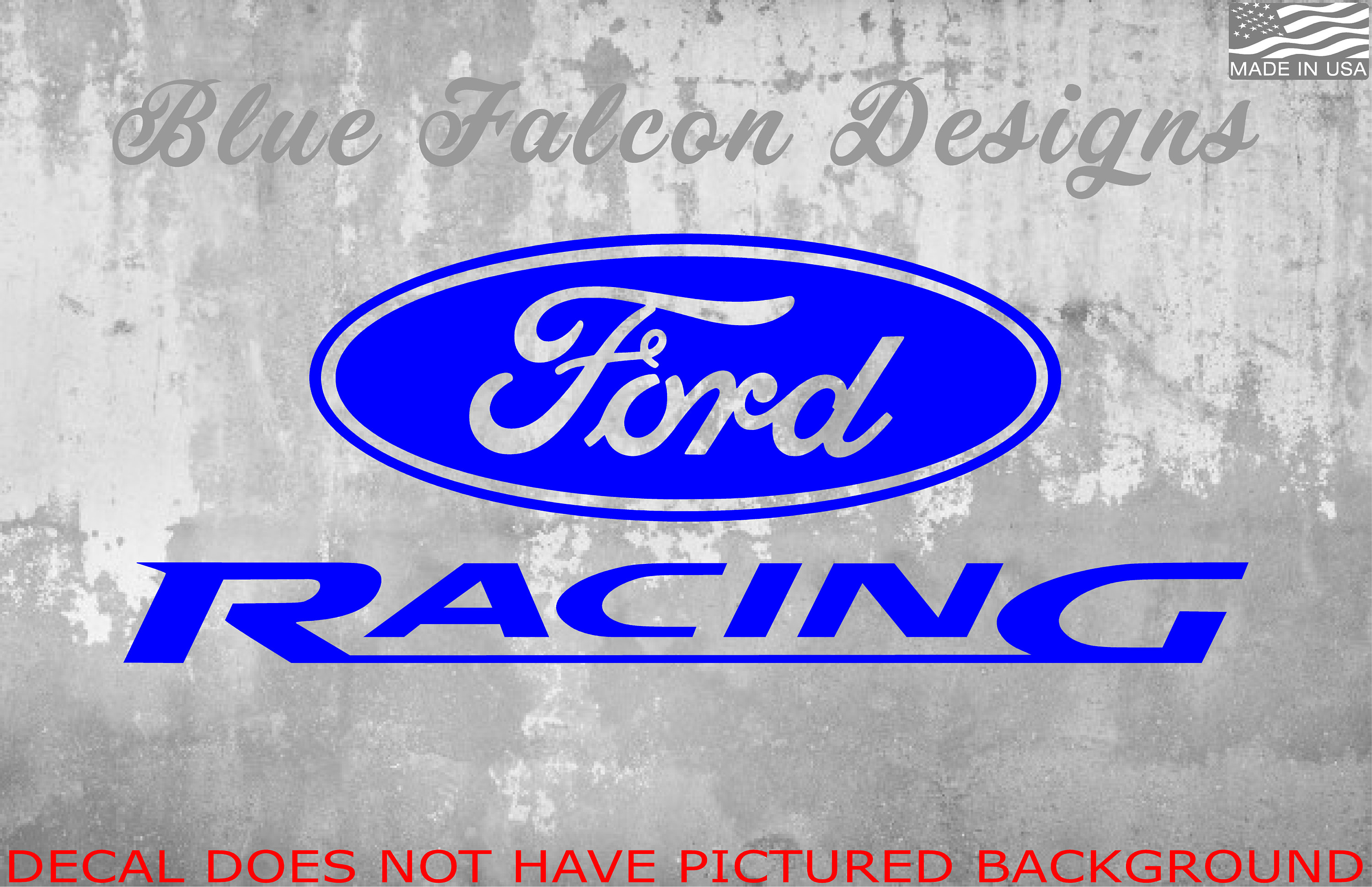 4x Ford Performance / Racing logo decals, stickers, quality vinyl &  laminated