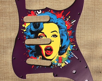 Fender Strat Pickguard / Pop Art Woman #1 / Custom Pickguards / Based in USA