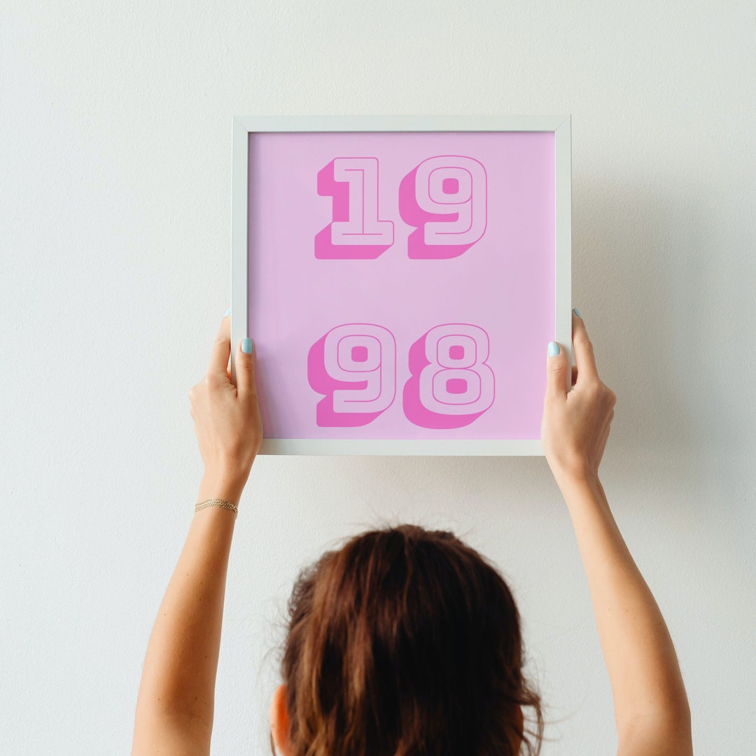 1998 Trendy Retro Wall Decor, Instant Prints, Digital Downloads, Wall ...