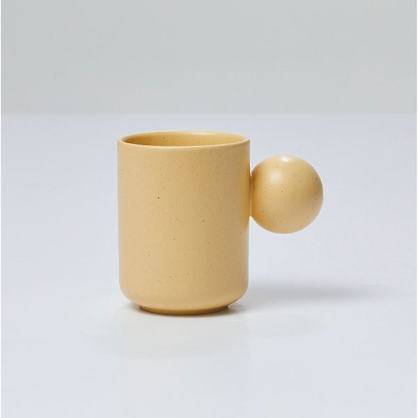 Ceramic Ball handle Coffee Mug, Tea cup, 10oz