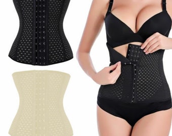 WAIST TRAINER CORSET Breathable Tummy Girdle Belt Sport Body Shaper Control