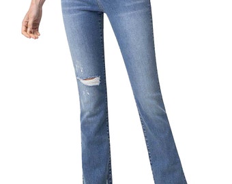 Flying Monkey - High Rise Mini Bootcut Jeans - F4756