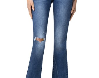 Flying Monkey - Stretch High Rise Bootcut Flare Jean- F4847