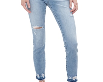 Mica Denim - Fell for You High Rise Crop Skinny Jeans - MDP-S247