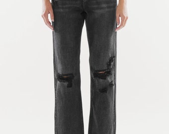 Kancan - Lynne Ultra High Rise Straight Jeans - kc6387dgop