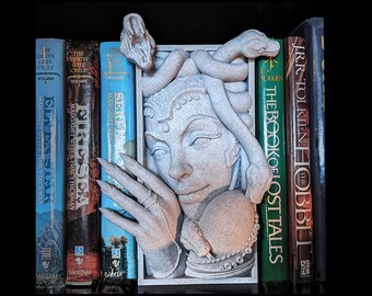 Medusa Book Nook: Ontdek betoverende fantasy-horrormagie | Perfect cadeau voor boekenliefhebbers, fans van horror en gotisch decor