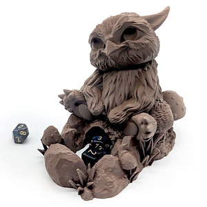 Baby Owlbear Dice Tower: 3D Printed RPG Dice Roller