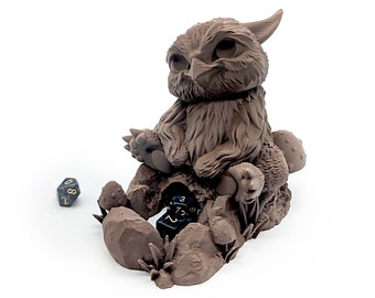 Baby Owlbear Dice Tower: Your Essential Dungeons and Dragons RPG Dice Roller for Fun-Filled Adventures in Your Lair! Great Gift for Gamers!