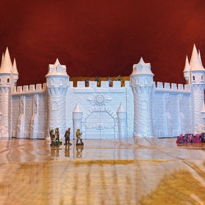 Citadel GM Screen with Dice Towers - Modular 3D Printed Castle-Theme by Fates End. Rule the Tabletop in DnD with this DnD DM Screen