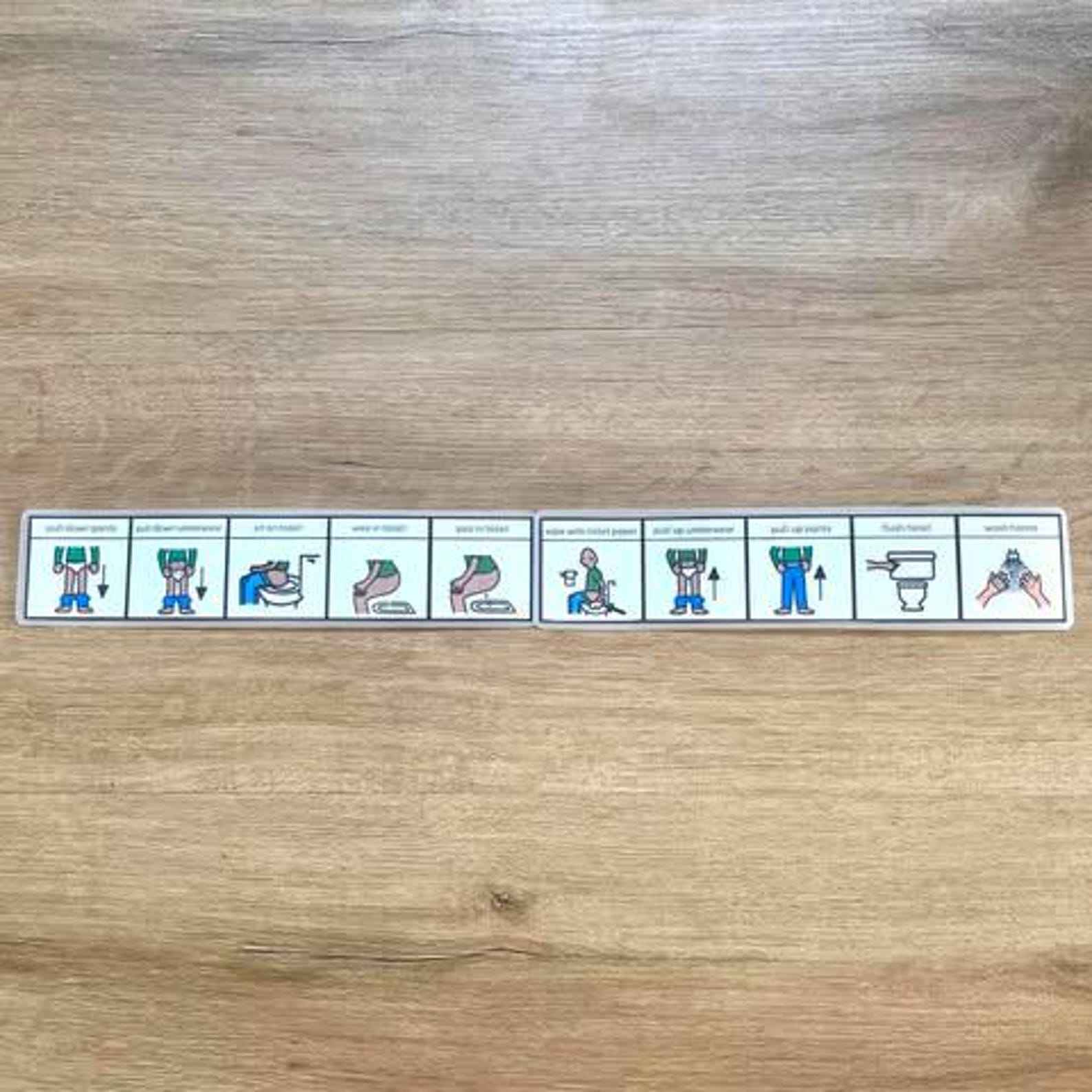 TOILETING ROUTINE Visual Schedule Toilet Training Visual Instructions
