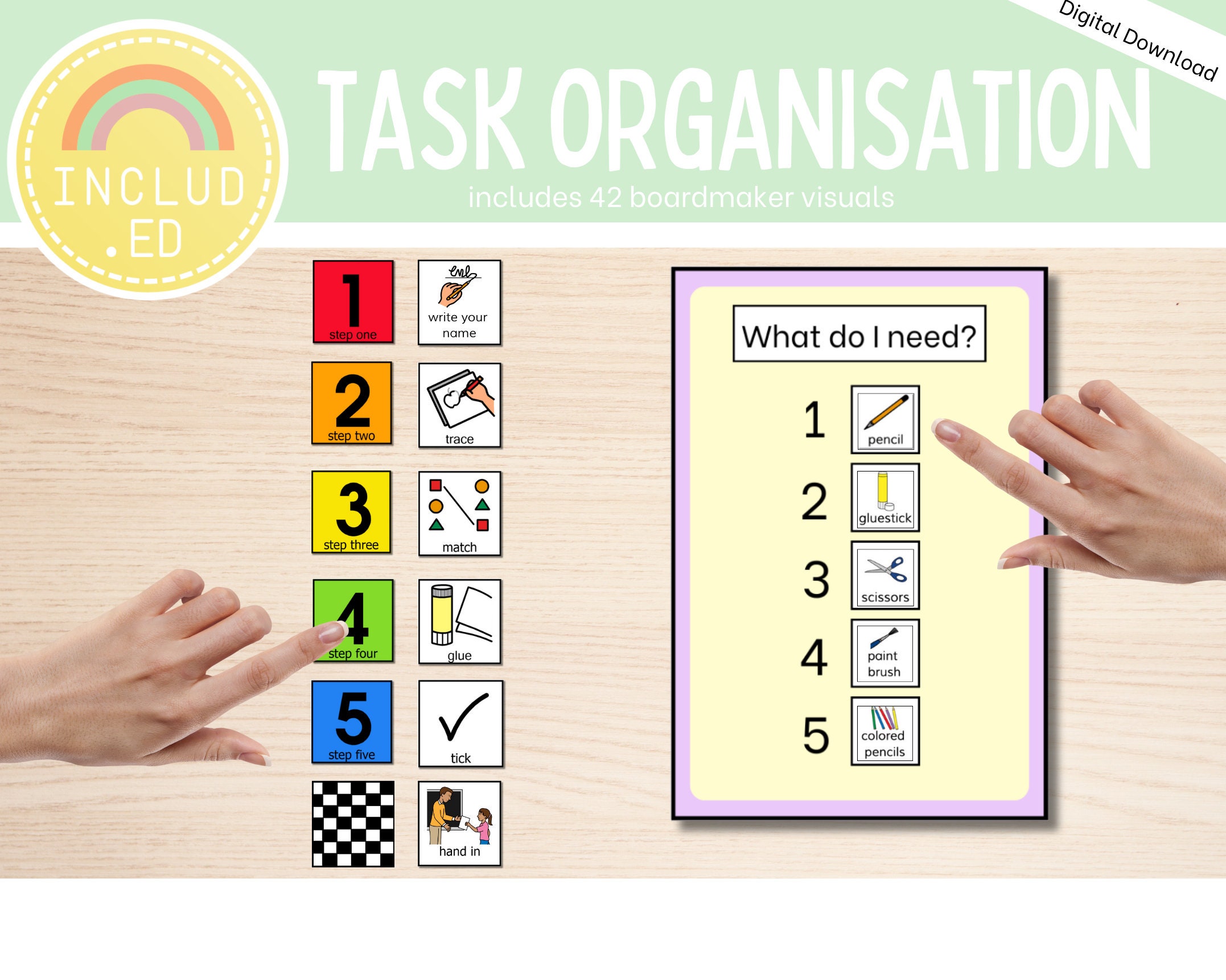 Task Organisation visual Instructions Boardmaker Special Task Organisation visual Instructions Boardmaker Special