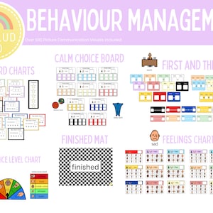 Behaviour Support Bundle | Special Education Visuals | Schedules| Rewards Charts | Classroom organisation | Behavior expectations