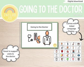 VISUAL SOCIAL STORY | doctor | Special education| Aided language display| aac | behaviour management | autism | boardmaker | communication