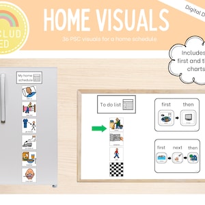 Home-Visual Timetable | Stundenplan Karten | Spezialanfertigungen | Home Routine | Schule | Community |To do Liste | Unterstützung für Menschen mit Behinderung |