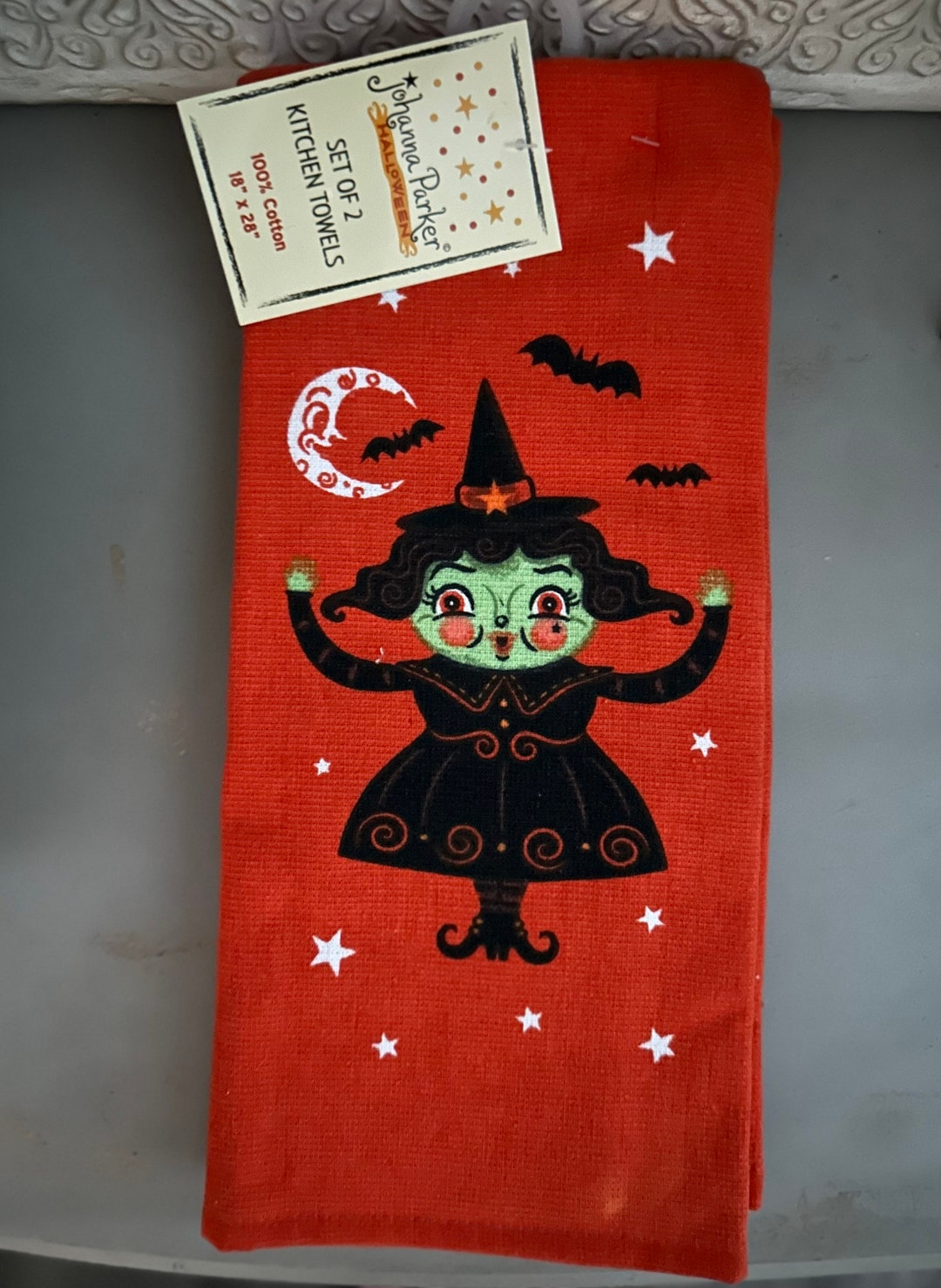 Johanna Parker Witch Kitchen Towel Set - Etsy