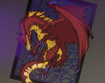 Layered Dragon for wood and acrylic SVG and PSD