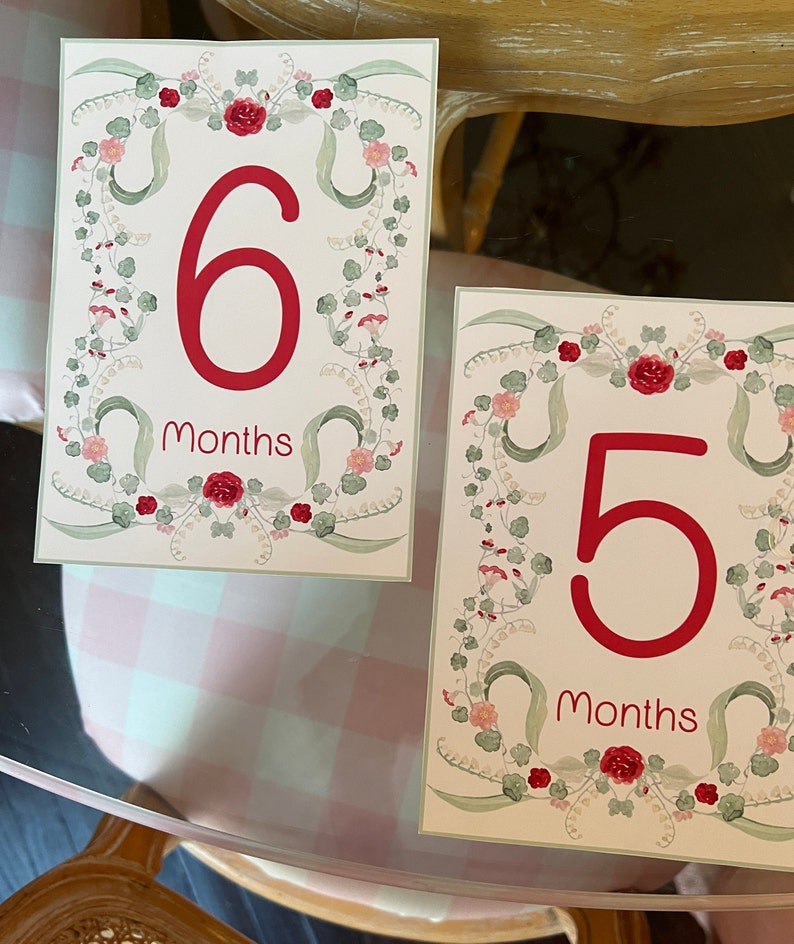 Printable Milestone Cards, Girl Milestone Cards, Pink Milestone Cards, Baby Milestone Cards ...