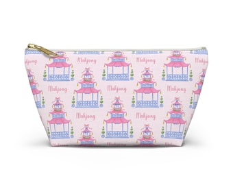 Mahjong Tile Bag: Pouch For Mahj Accessories, Organizer Mahjongg Tiles Game Night Pouch