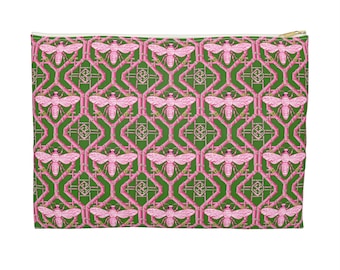 Etui na akcesoria do mahjonga, kosmetyczka podróżna w stylu chinoiserie