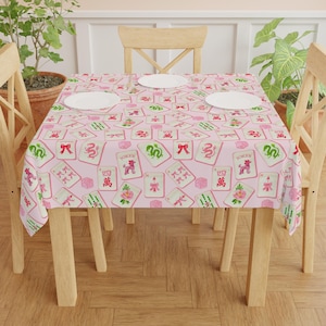 Mahjong Tablecloth, Mahjong table Cover, Holiday mahjong, Gaming Table Cover, Mahjong gift, Mah jongg Party Supplies,Mahjong Game Night gift
