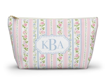 Personalized Mahjong Tile Makeup Bag: Cottagecore Accessory Pouch