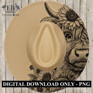 Highland Cow Baseball Hat - Etsy display picture 2