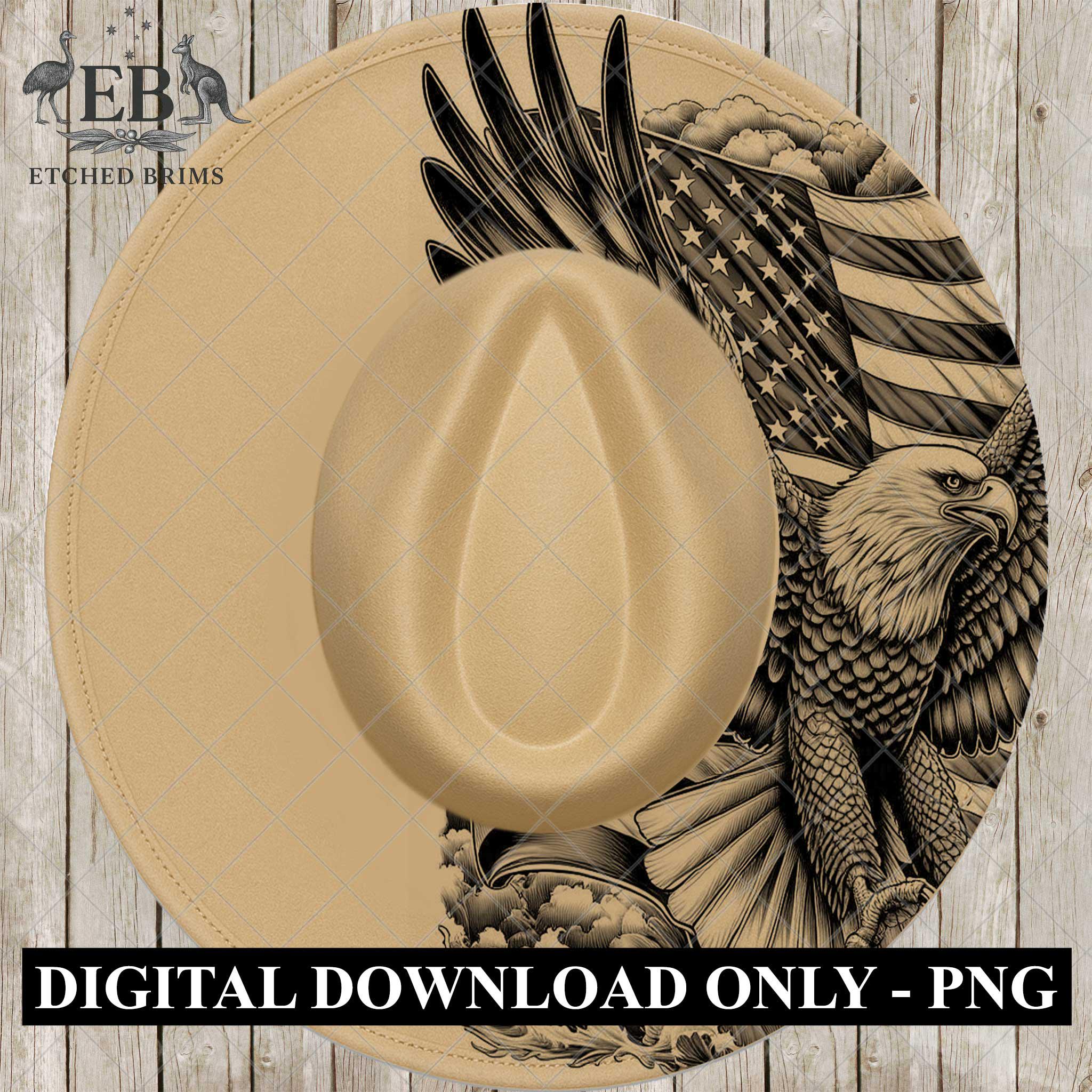 アメリカ国旗と鷲、帽子を燃やすデザイン、手で燃やすステンシル、PDFとPNG、帽子を燃やすテンプレート、レーザー彫刻デザイン、EB723 - Etsy  日本, image size:2048x2048