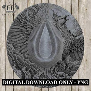 Hat Burning Design, Phoenix 2, Digital Download PNG & PDF, Hat Burning Template, Hat Laser Engraving Design, Hat Burning Stencil, EB483