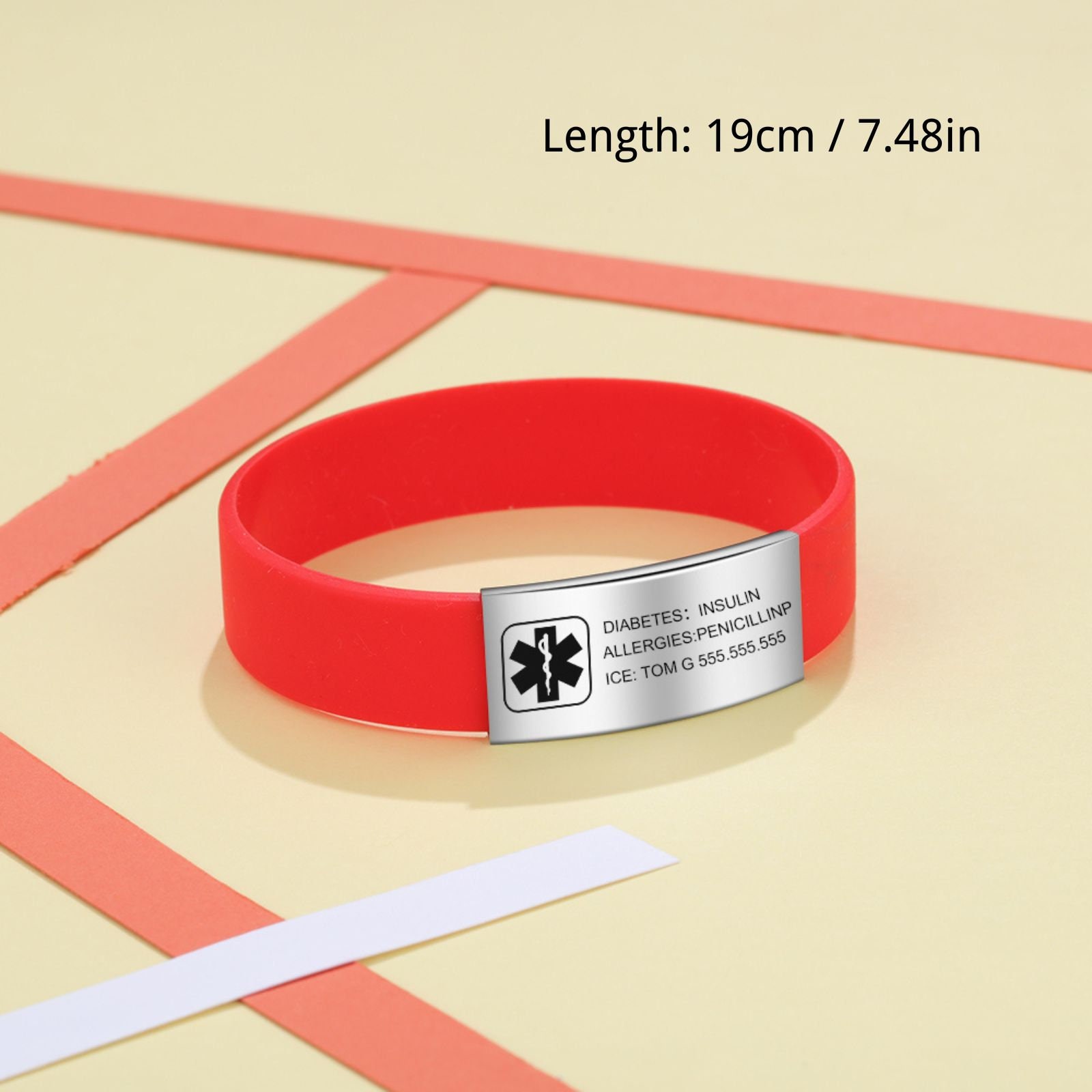 Medical Alert Bracelet for Kids/adults Custom Kids Etsy