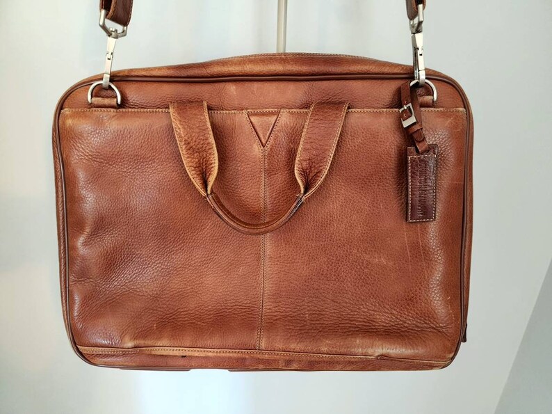 Men's Leather Briefcase, Johnston & shops Murphy