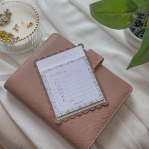 Teller slip note pad 25 pages floral garden