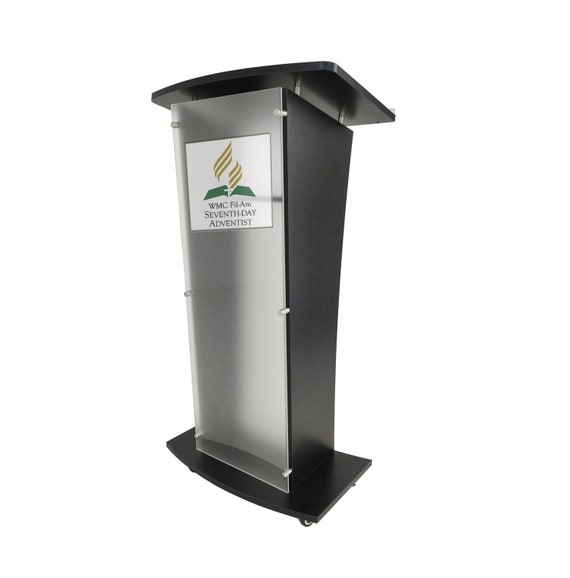 Custom Logo Acrylic Church Podium Pulpit Debate Conference Etsy Australia