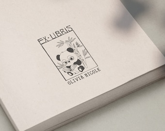 Exlibris, Panda Stamp, Ex Libris Stamp, Exlibris Stamp, Exlibris Stamp pour livres, Ex Libris Stamp pour livres, Ex-Libris Stamp, Ex Libris Gift